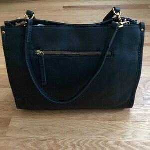 Black Leather Handbag